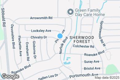 Map image of the property - 9613 Priory Ave