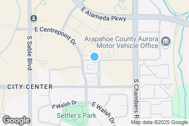 Map image of the property - 14950 E Center Ave