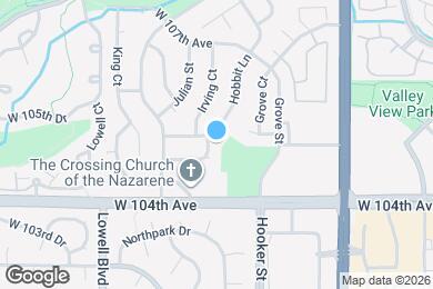 Map image of the property - 3400 W 104th Pl