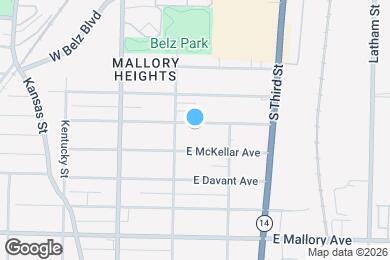 Map image of the property - 95 E Frank Ave
