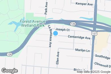 Map image of the property - 1711 Centerridge Ave