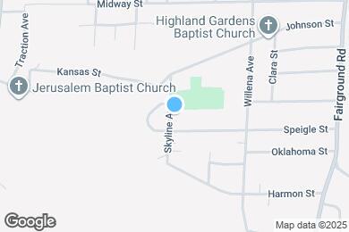 Map image of the property - 2614 Skyline Ave