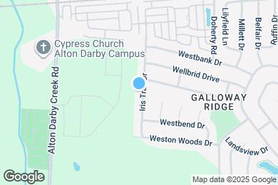 Map image of the property - 293 Iris Trail Dr