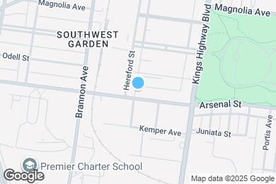 Map image of the property - 4989 Arsenal St