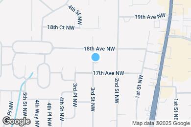 Map image of the property - 1709 3rd St NW