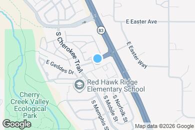 Map image of the property - 16386 E Fremont Ave