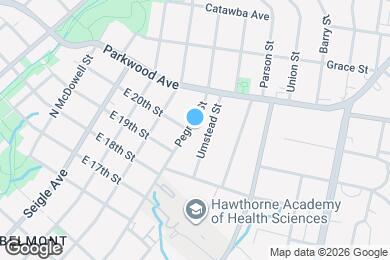 Map image of the property - 1700 Pegram St