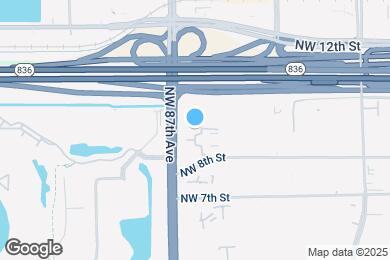 Map image of the property - 8615 NW 8th St