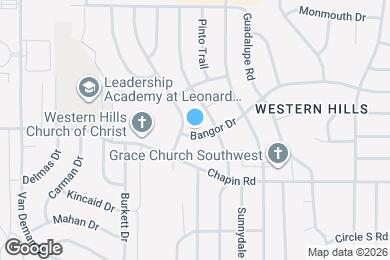 Map image of the property - 8708 Bangor Dr