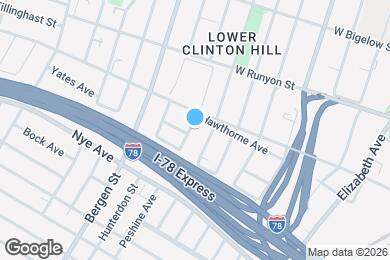 Map image of the property - 358 Peshine Ave