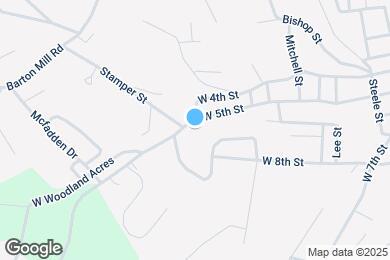 Map image of the property - 1027 W 5th St