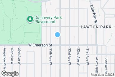Map image of the property - 3821 34th Ave W