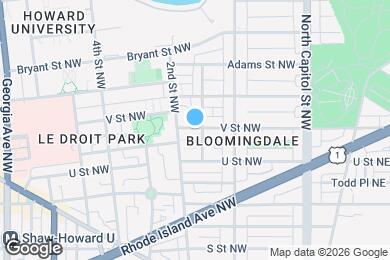 Map image of the property - 815 V St NW