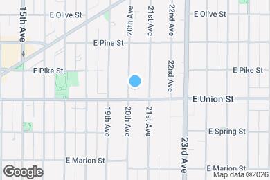 Map image of the property - 1412 20th Ave