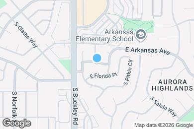 Map image of the property - 17052 E Arkansas Dr