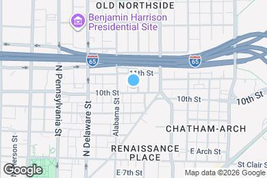 Map image of the property - 1006 N New Jersey St