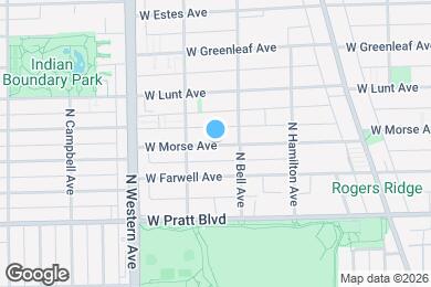 Map image of the property - 2242 W Morse Ave