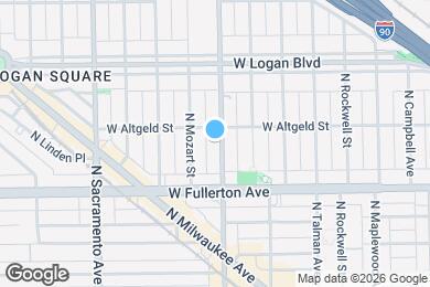 Map image of the property - 2442 N California Ave