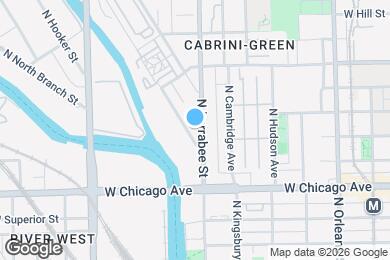 Map image of the property - 845 N Kingsbury,