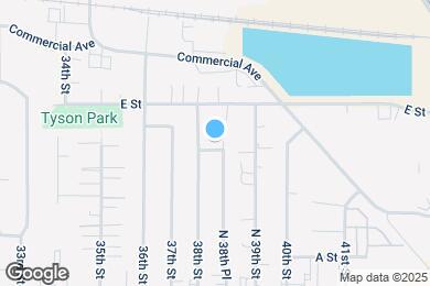 Map image of the property - 520 N 38th Pl