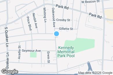 Map image of the property - 104 Oakwood Ave