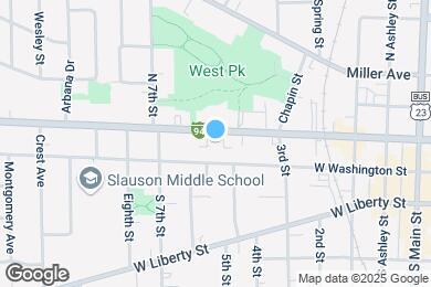 Map image of the property - 717 W Huron St