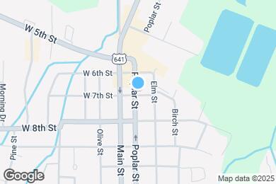 Map image of the property - 613 Poplar St