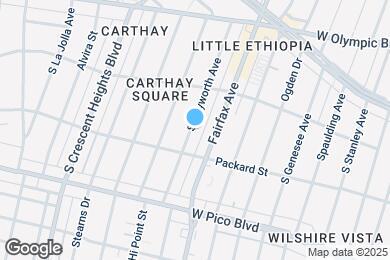 Map image of the property - 1152 S Hayworth Ave