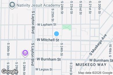 Map image of the property - 2422 W Mitchell St