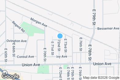 Map image of the property - 3413 E 72nd St