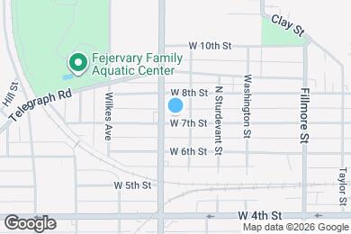 Map image of the property - 1716 W 7th St