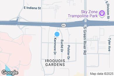 Map image of the property - 118 S Kenmore Dr