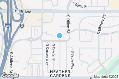 Map image of the property - 14355 E Harvard Ave