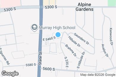 Map image of the property - 198 E 5460 S