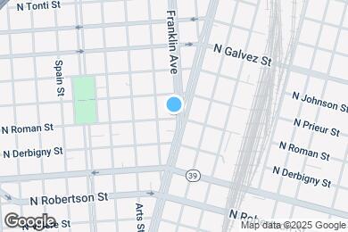 Map image of the property - 1800 Franklin Ave