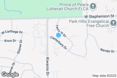 Map image of the property - 715 S Canterbury Dr