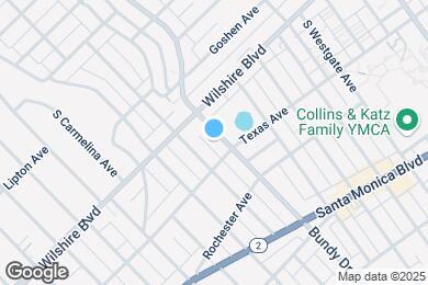 Map image of the property - 1231 S Bundy Dr