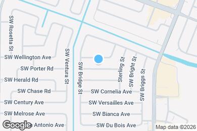 Map image of the property - 1049 SW Aswan Ave