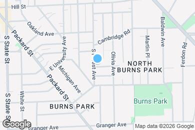 Map image of the property - 1119 S Forest Ave