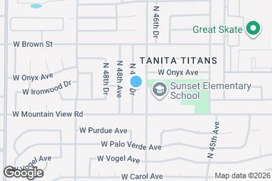 Map image of the property - 9833 N 47th Dr
