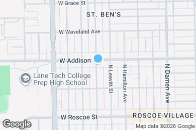 Map image of the property - 3557 N Bell Ave