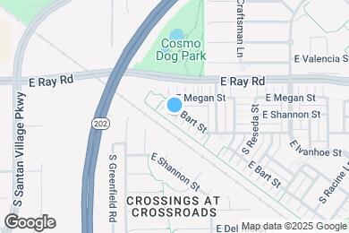 Map image of the property - 2549 E Bart St