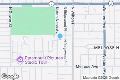 Map image of the property - 836 N Van Ness Ave