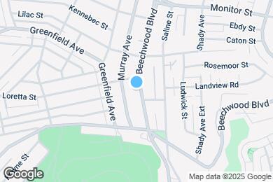 Map image of the property - 3459 Beechwood Blvd