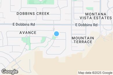 Map image of the property - 1332 E La Mirada Dr