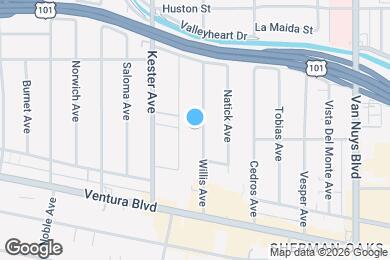 Map image of the property - VIA - Sherman Oaks