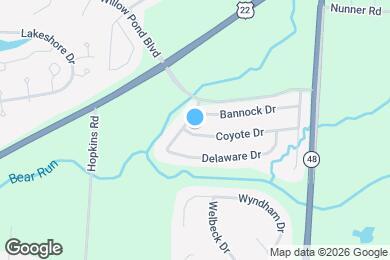 Map image of the property - 280 Coyote Dr