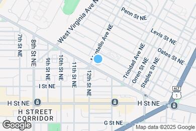 Map image of the property - 1216 Florida Ave NE