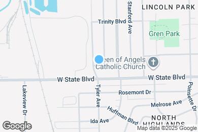 Map image of the property - 1843 Purdue Dr