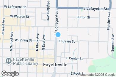 Map image of the property - 208 N College Ave
